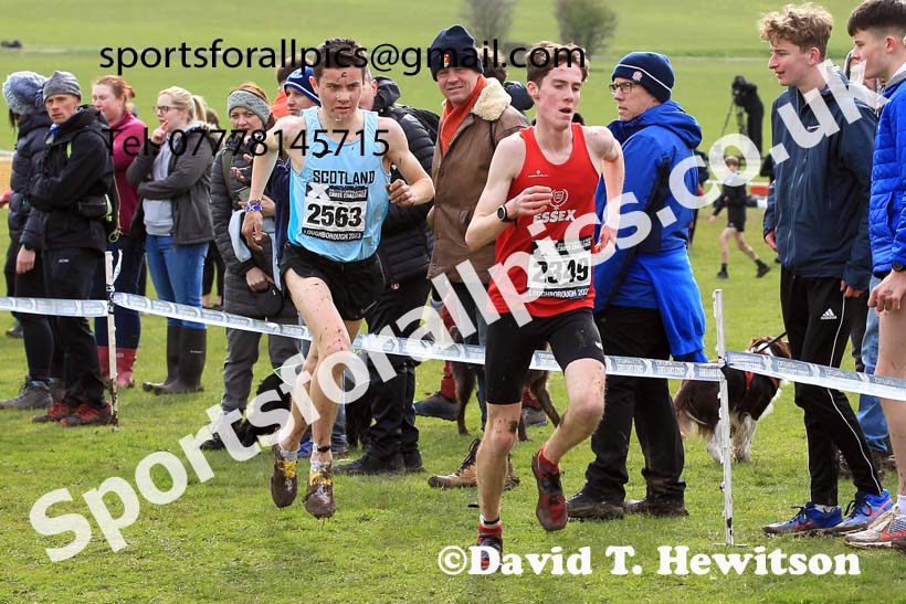 Mens Under-17s 2023 UK CAU Inter Counties Cross Country Champs, Prestwold Hall, Loughborough. Photo: David T. Hewitson/Sports for All Pics